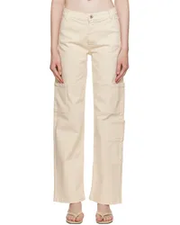 HALFBOY Off-White Worker Trousers Cream