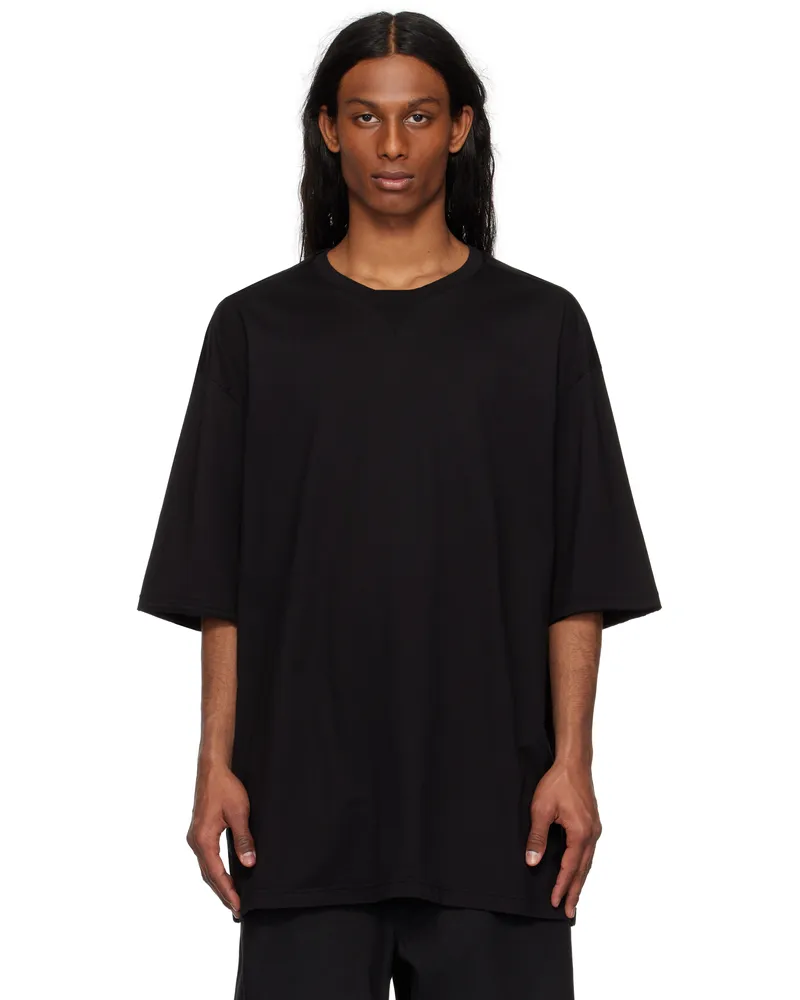 TheSoloIst Black Oversized Crew Neck T-shirt Black