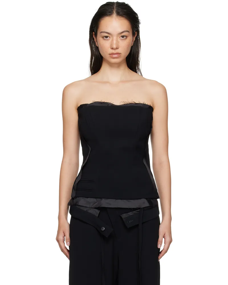 OTTOLINGER Black Suit Corsage Top Black