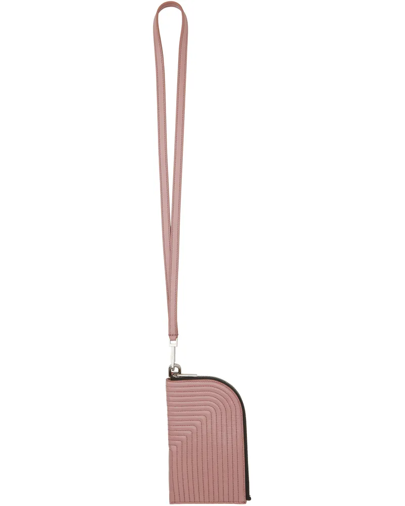 Rick Owens Pink Neck Wallet 63