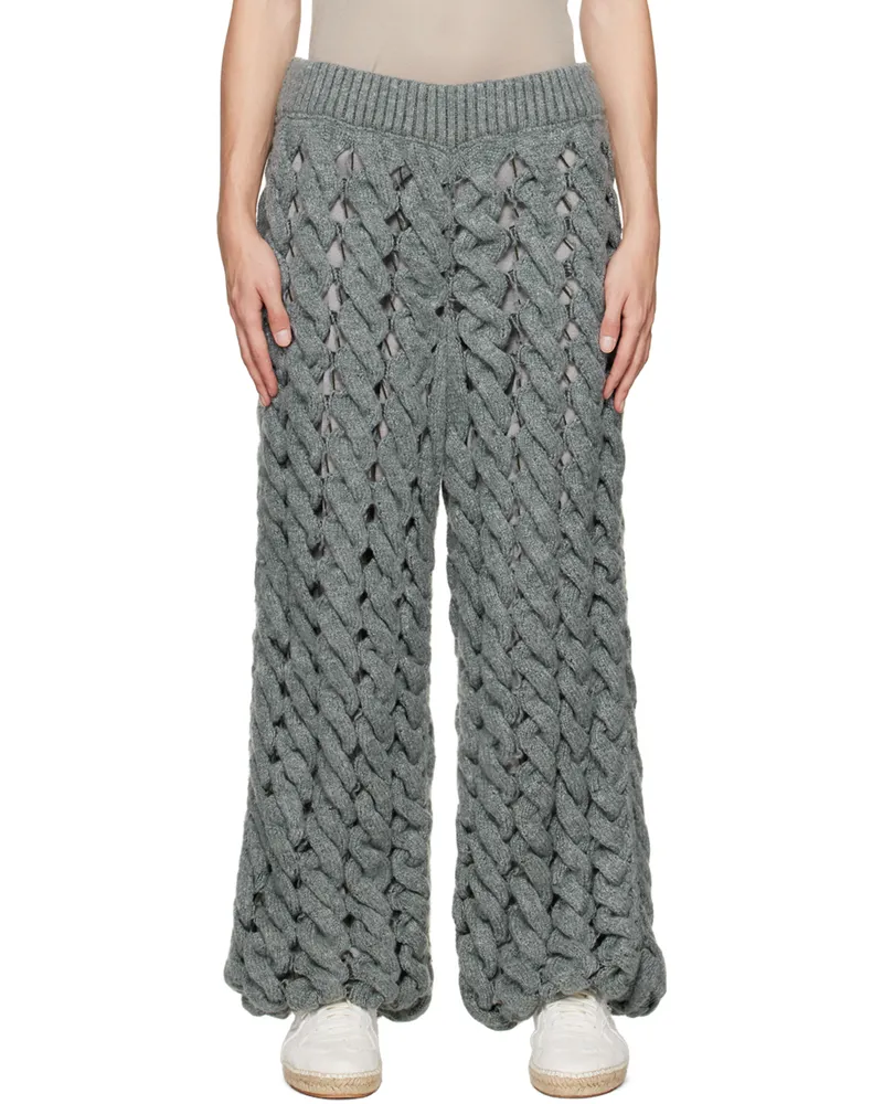 Isa Boulder Blue Basket Sweatpants Seaweed