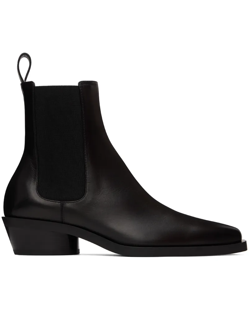 Proenza Schouler Black Bronco Chelsea Boots 18050