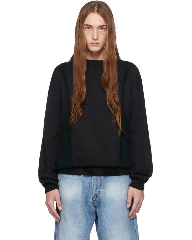 Youth Green Curved Sweater Deep