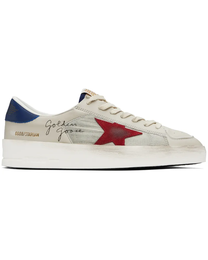 Golden Goose Gray Stardan Sneakers White
