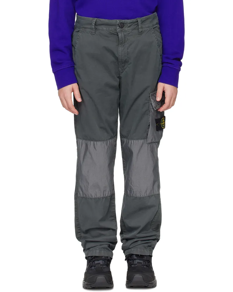 Stone Island Kids Gray 30510 Cargo Pants V0163