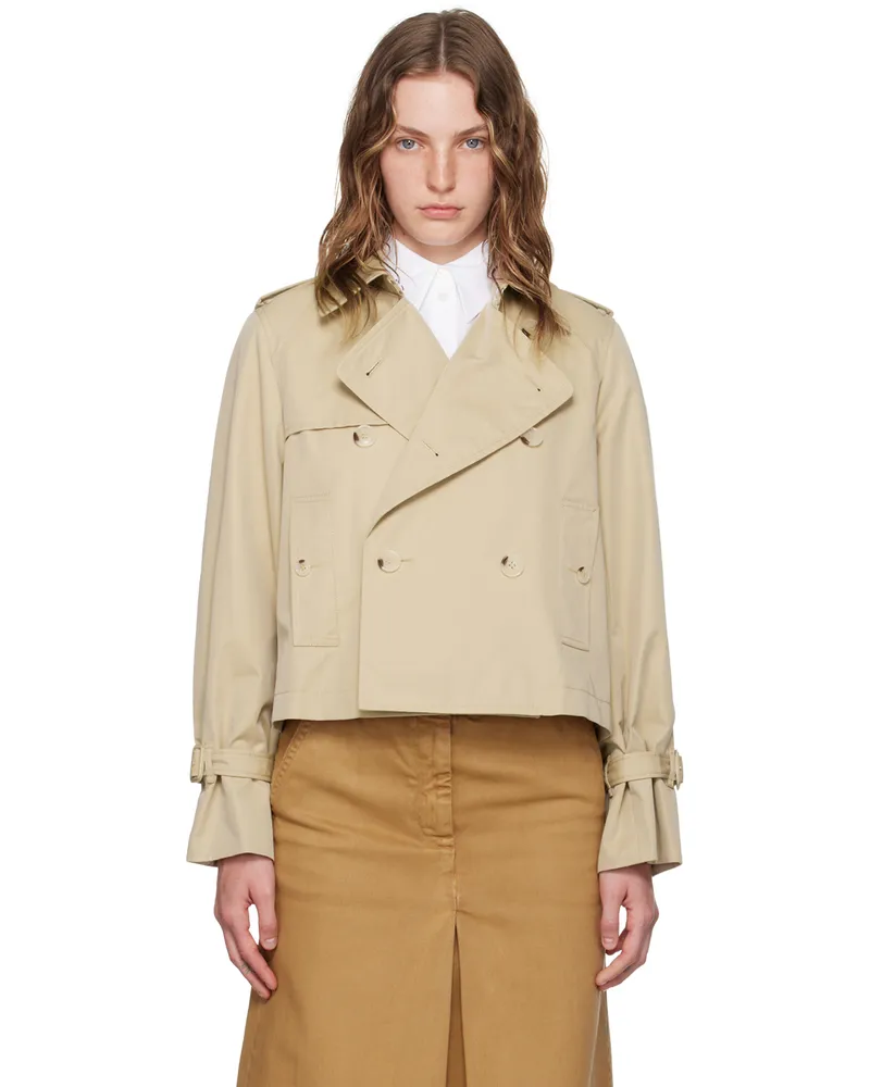 Kenzo Beige Kenzo Paris Short Trench Coat 11