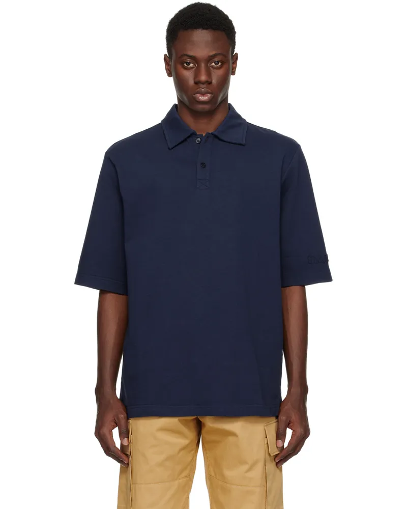 Marni Navy Oversized Polo 00b94