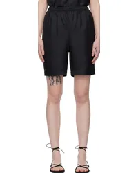 Loulou Studio Black Zinia Shorts Black