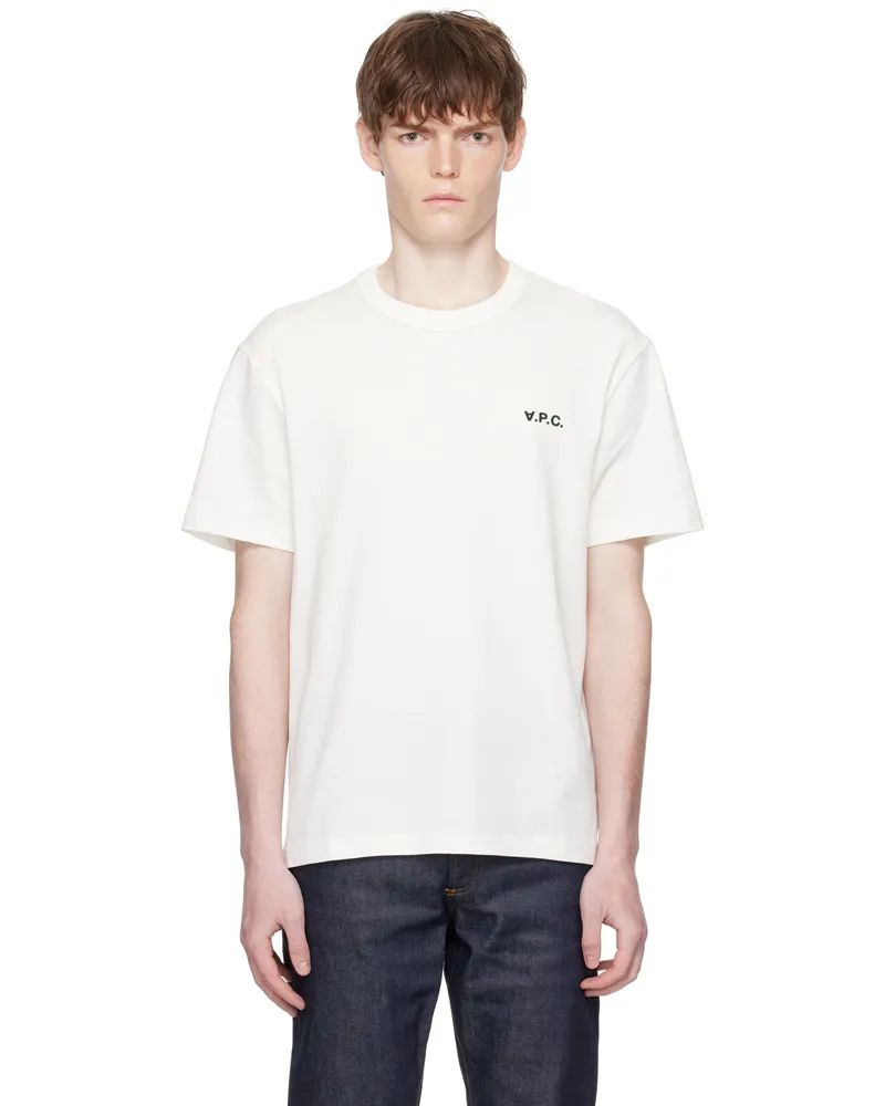 A.P.C. Off-White Boxy Petit 'VPC' T-shirt Blanc