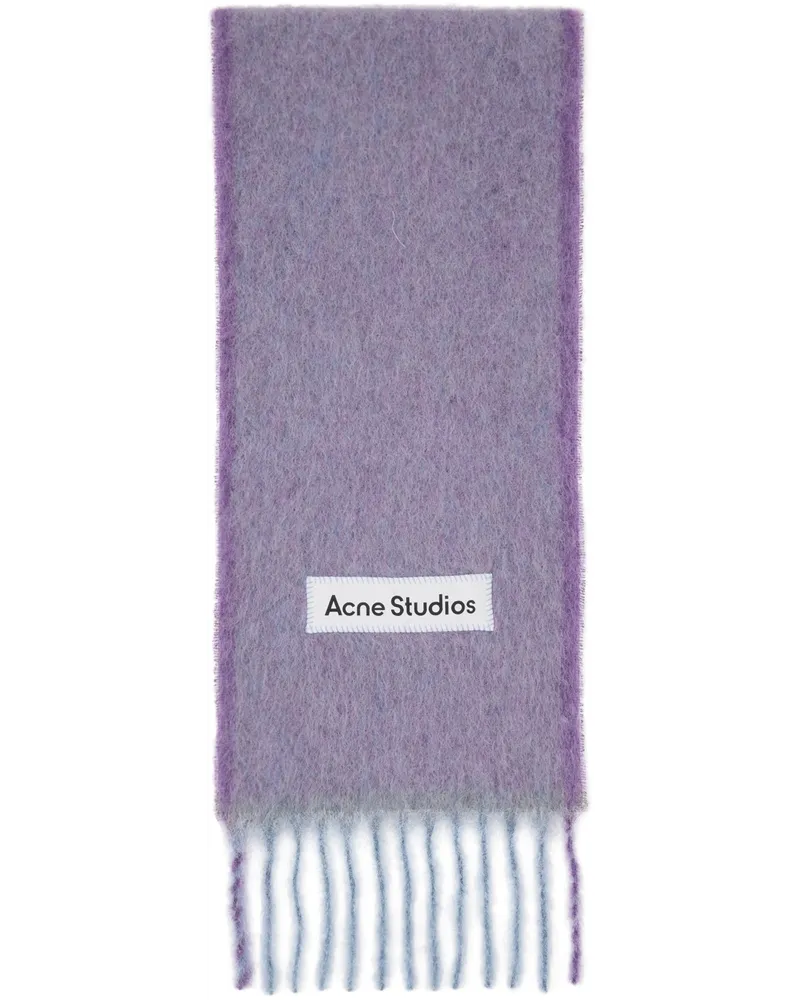 Acne Studios Purple Fringe Scarf Adh