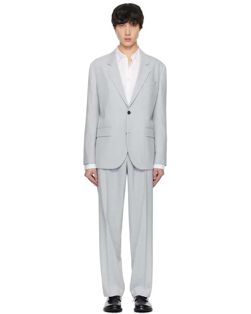 HUGO BOSS Gray Single-Breasted Suit 050-light