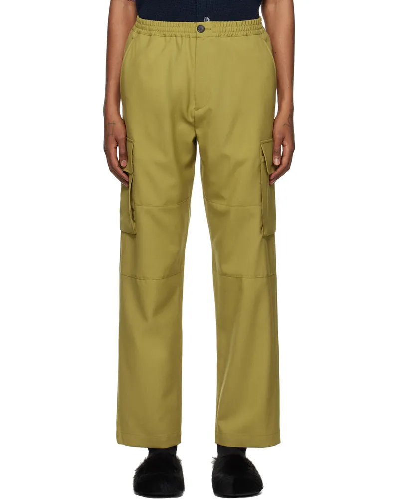 Marni Green Drawstring Cargo Pants 00v37