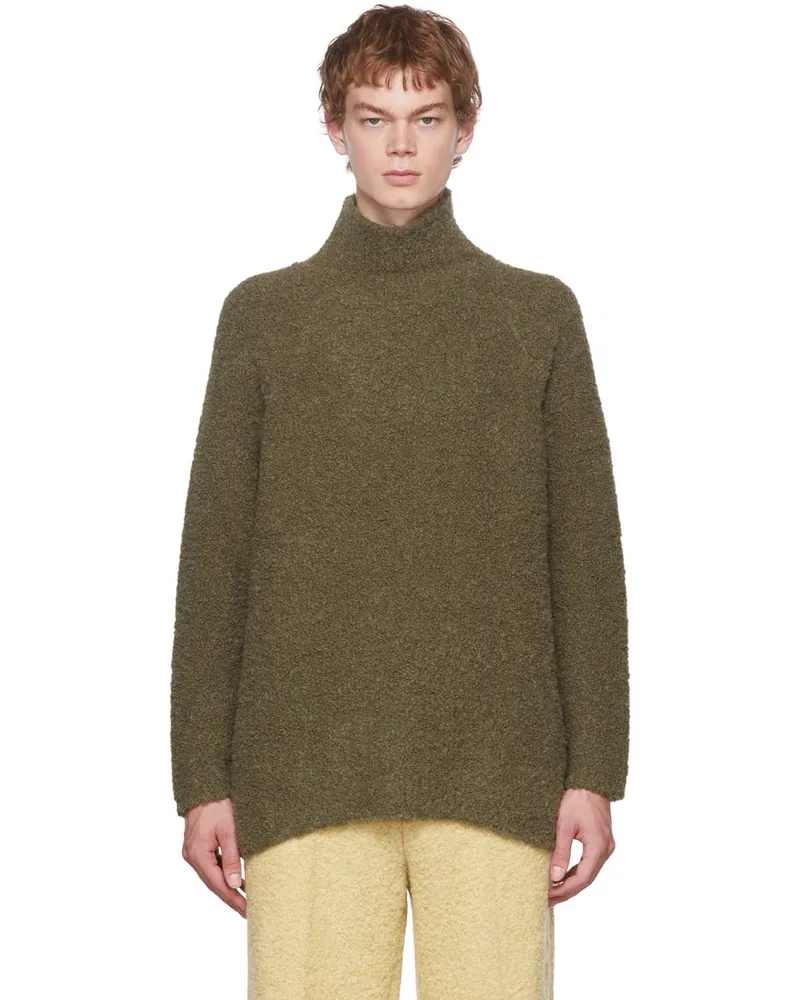 GAUCHERE Green Shaggy Turtleneck Darkk