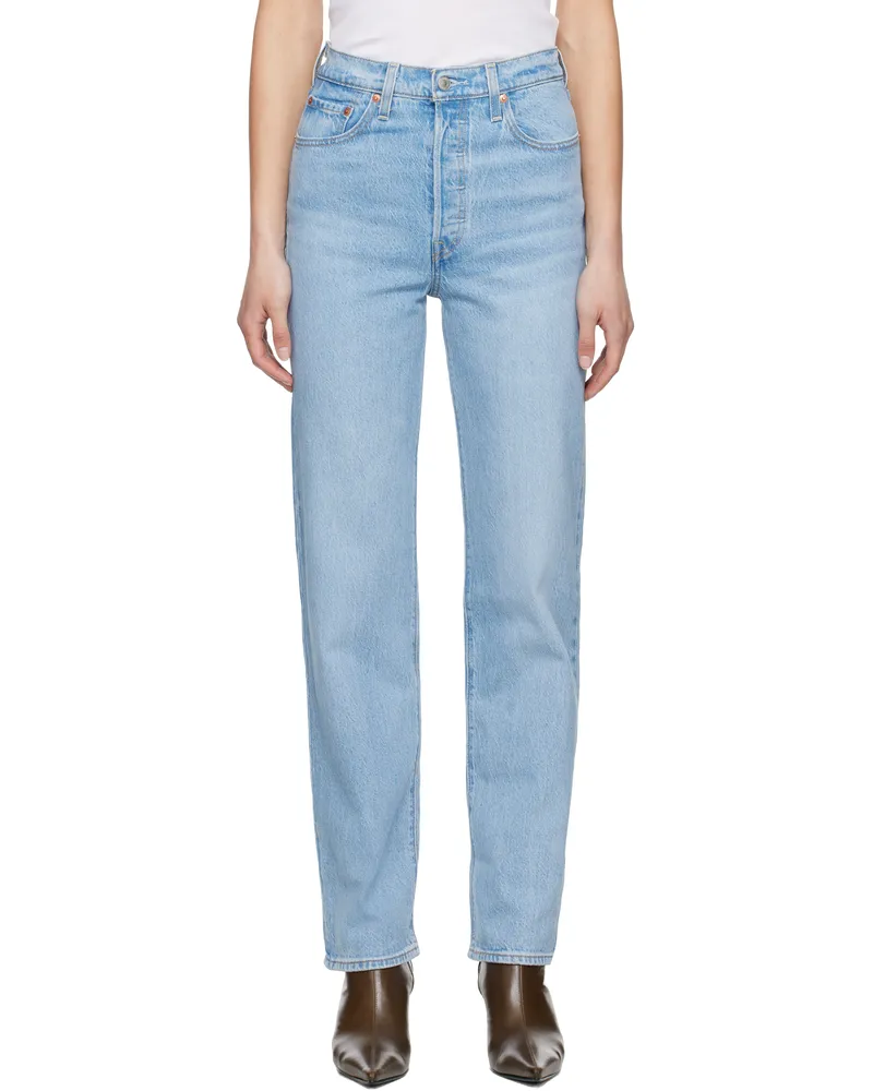 Levi's Blue Ribcage Full Length Jeans Samba