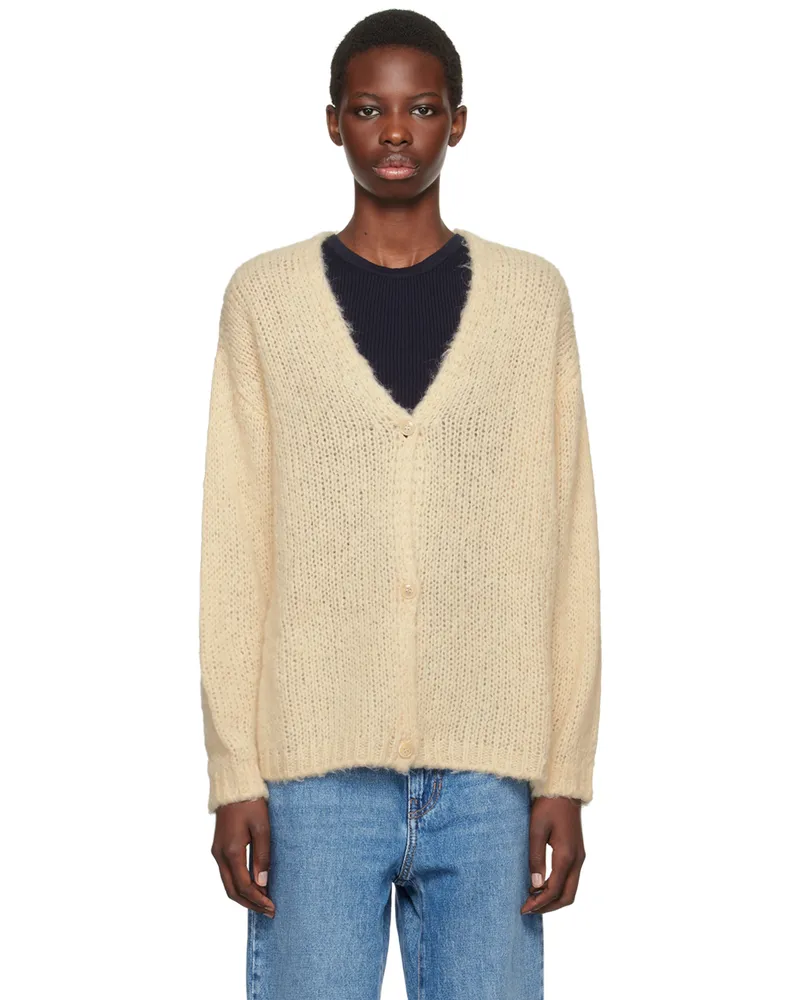 Max Mara Off-White Arduino Cardigan 001
