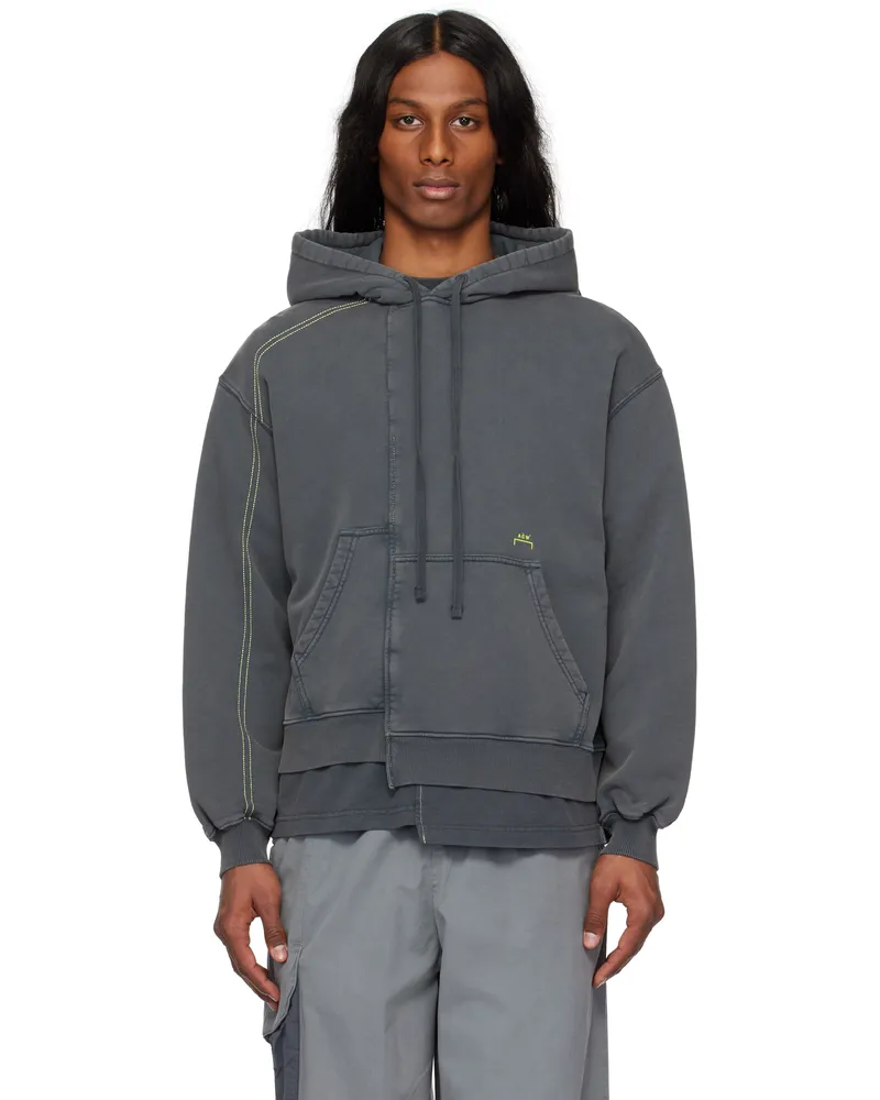 ACW* Gray Oblique Hoodie Grey