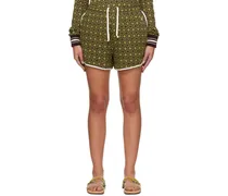 Green & Brown 'The Power' Shorts