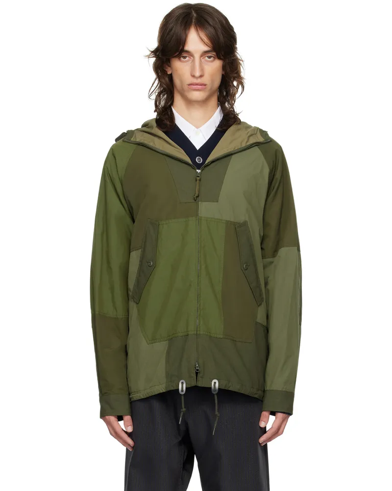 Comme des Garçons Khaki Patchwork Jacket 2