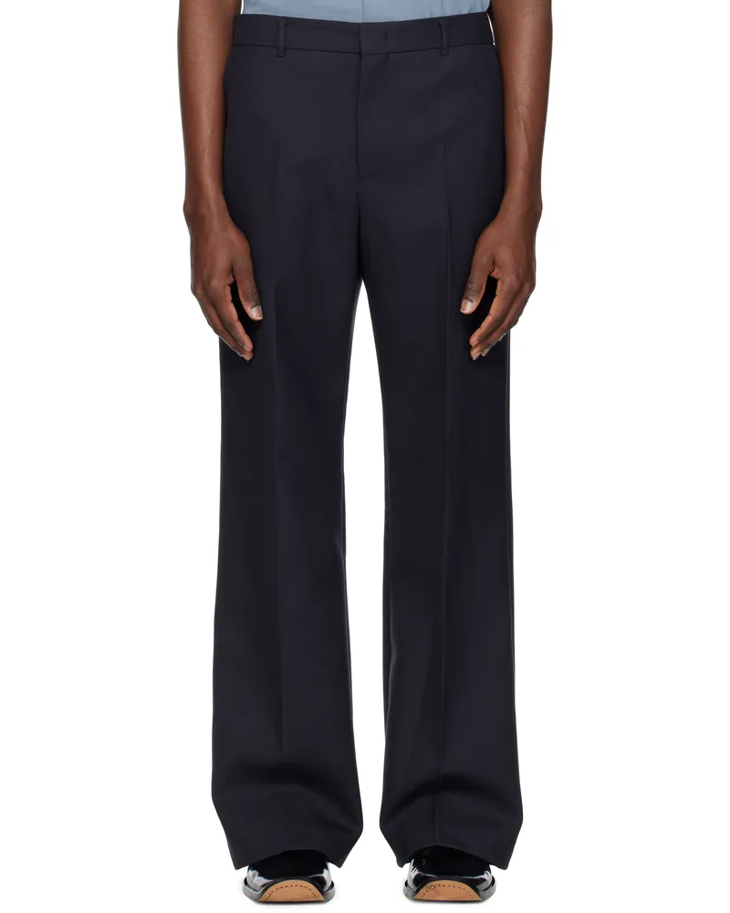 RECTO Navy Signature RC Flared Trousers Va