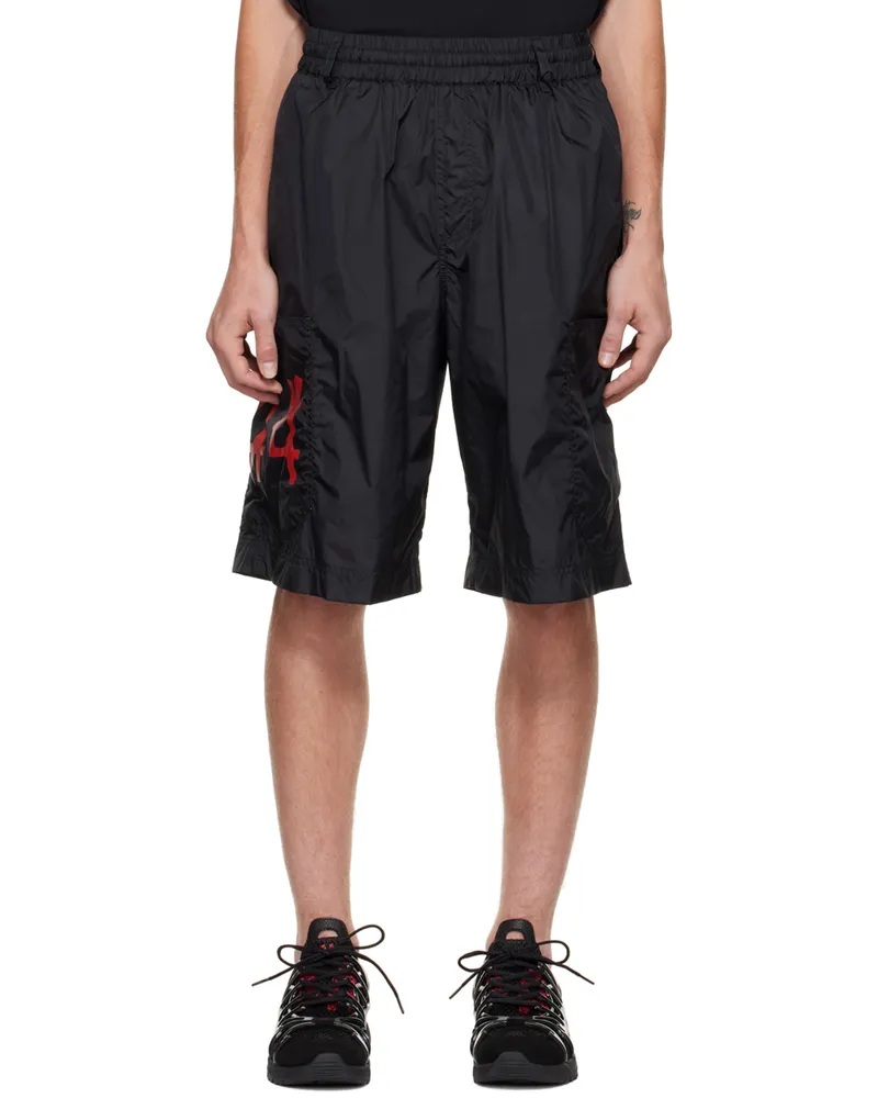 44 LABEL GROUP Black Cargo Shorts 099