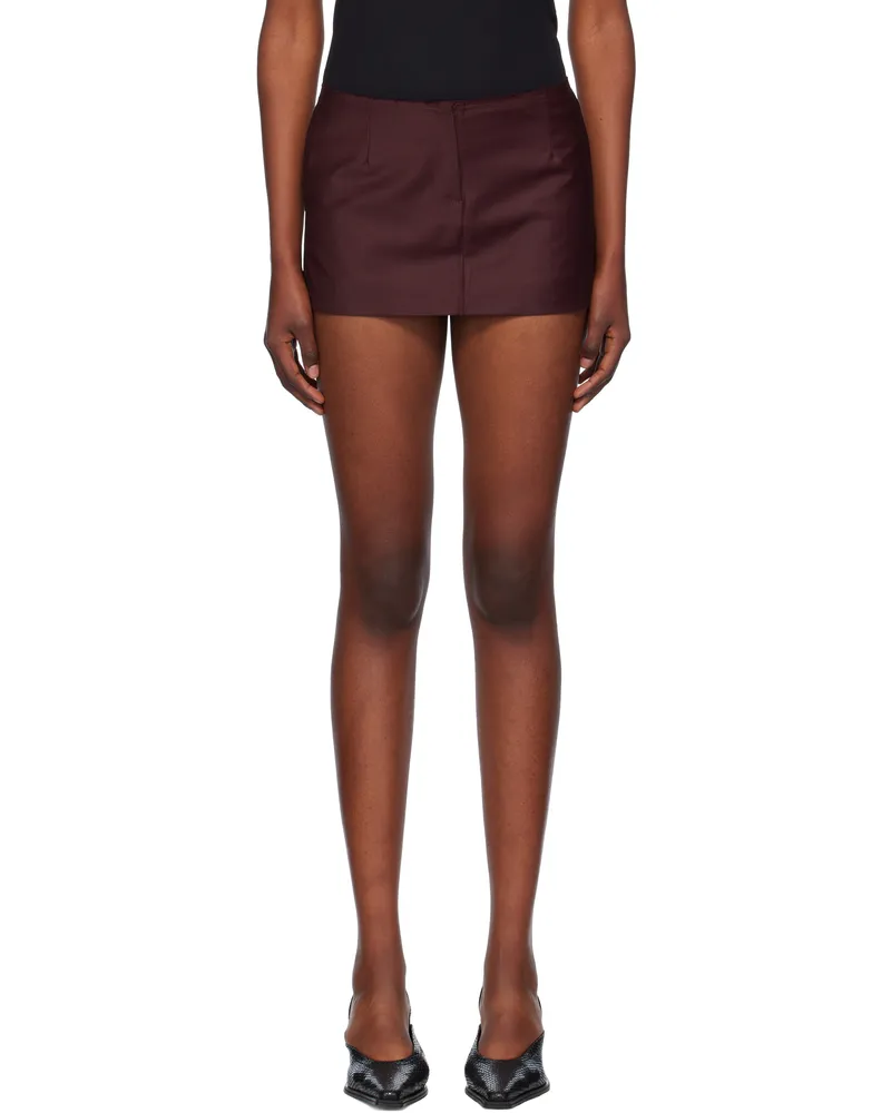 Aya Muse Burgundy Salas Miniskirt Burgundy