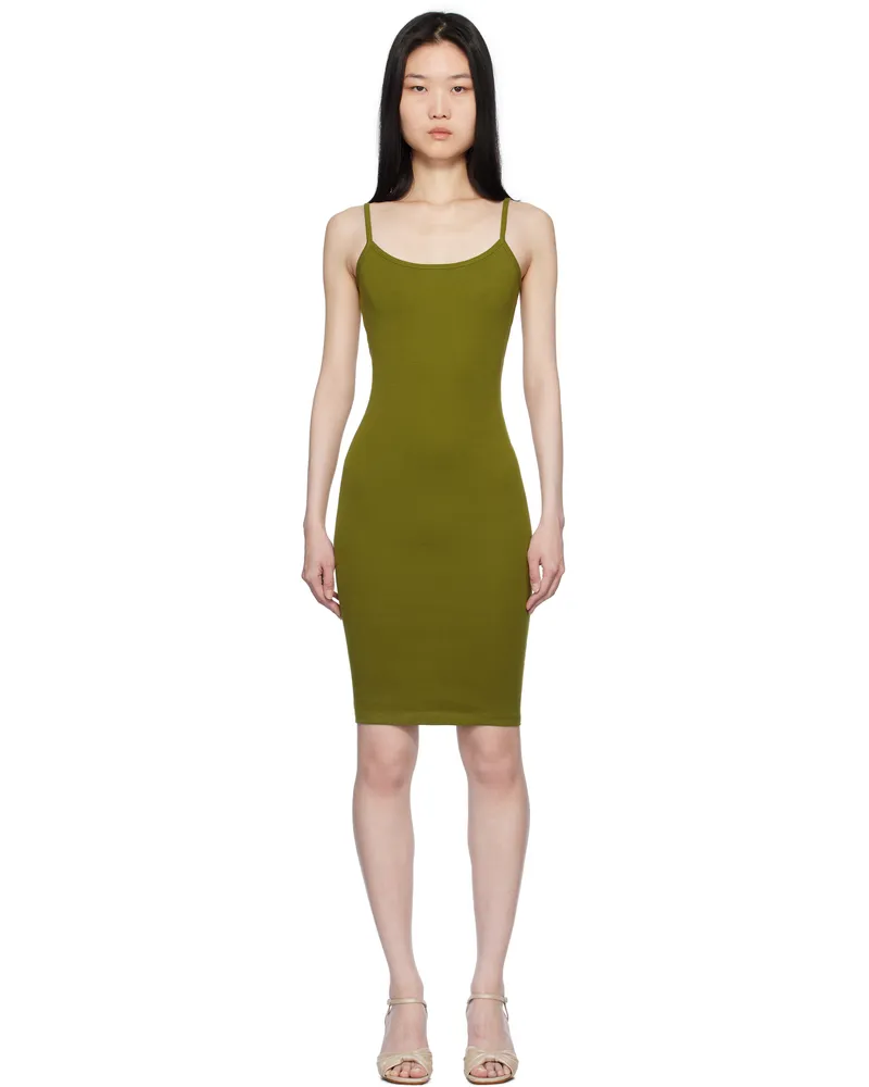 Flore Flore SSENSE Exclusive Green Bibi Minidress Pickle