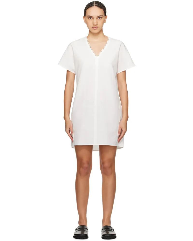 A.P.C. White Esme Minidress Aac