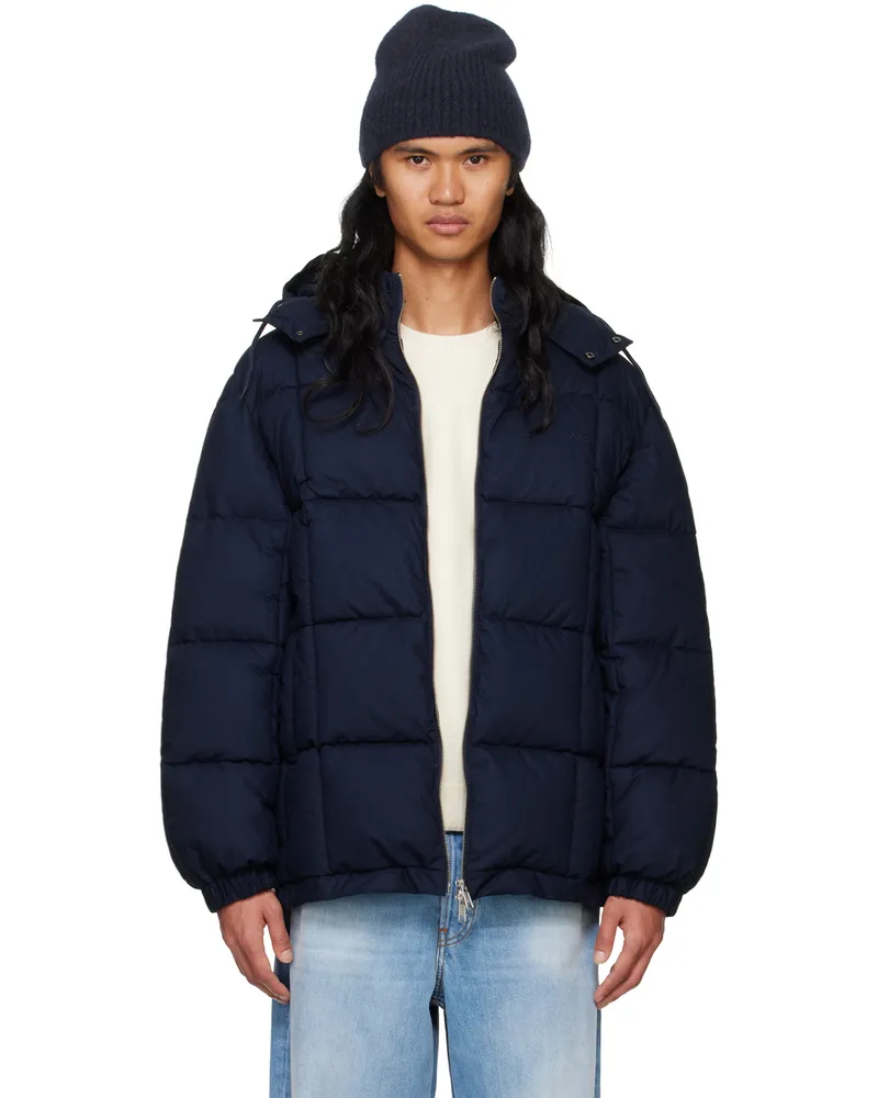 A.P.C. Navy Kyle Puffer Jacket Iak