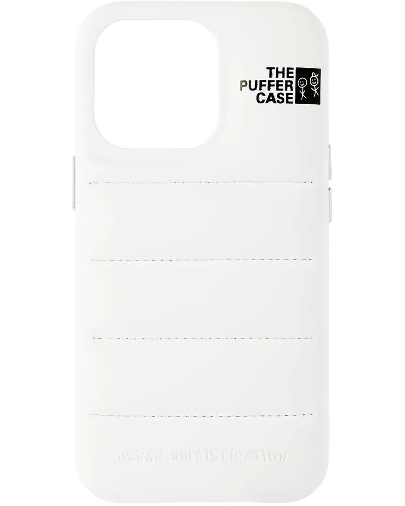 Urban Sophistication White 'The Puffer Case' iPhone 13 Pro Case Marshmallow