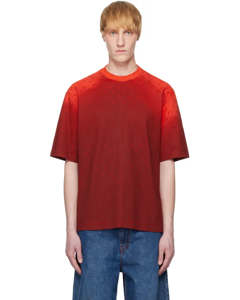 Marine Serre Red Moon Faded Jersey Loose Fit T-shirt Rd10