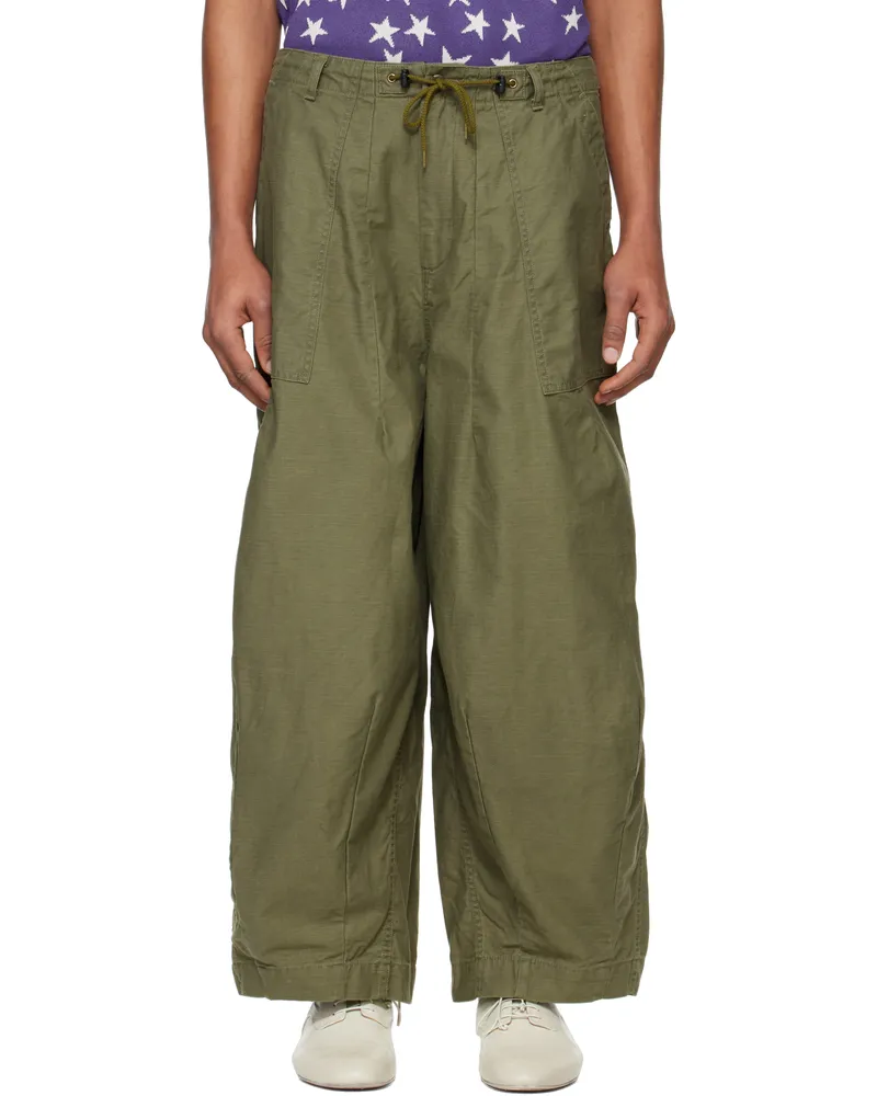 NEEDLES Khaki H.D. Trousers A-olive