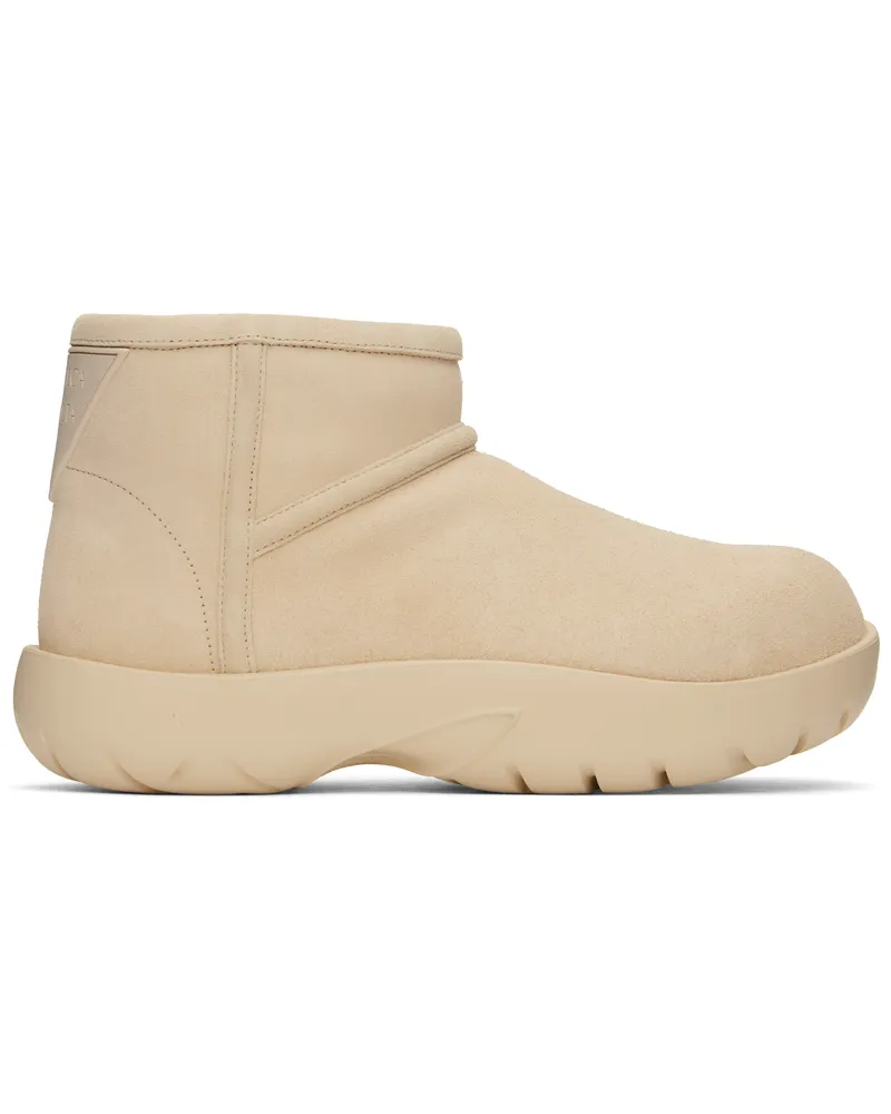 Bottega Veneta Beige Snap Ankle Boots 9793