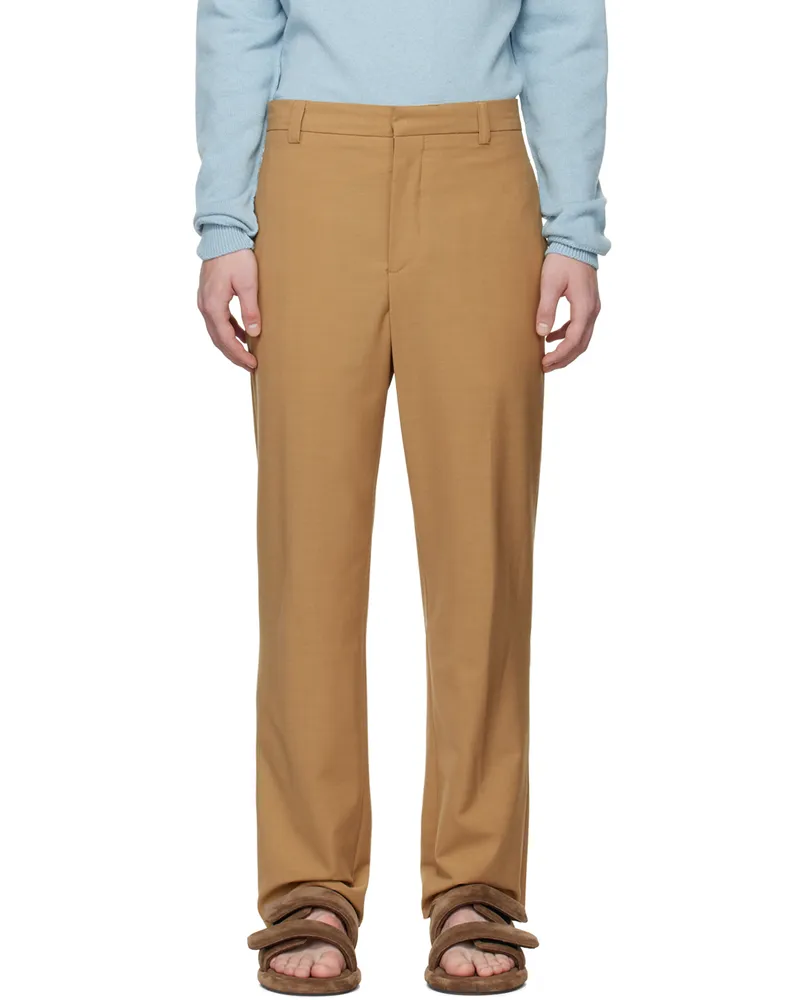 Nanushka Tan Jun Trousers Camel