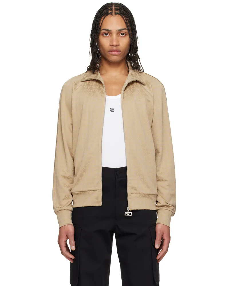 Givenchy Beige Vintage Zipped Track Jacket 277-beige