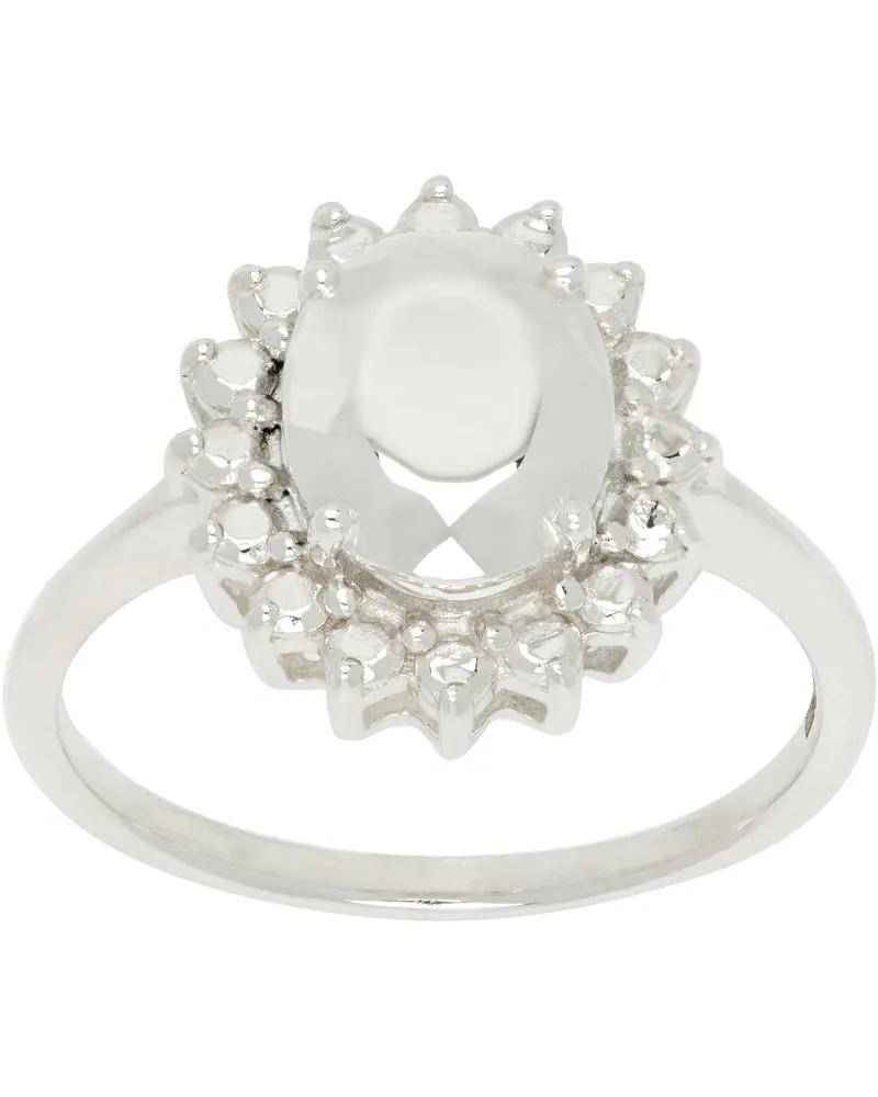 BLEUE BURNHAM The Dianna' Impression Ring Silver