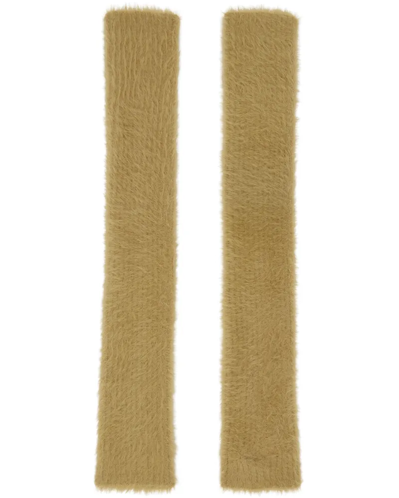 Maison Margiela Beige Brushed Arm Warmers 109
