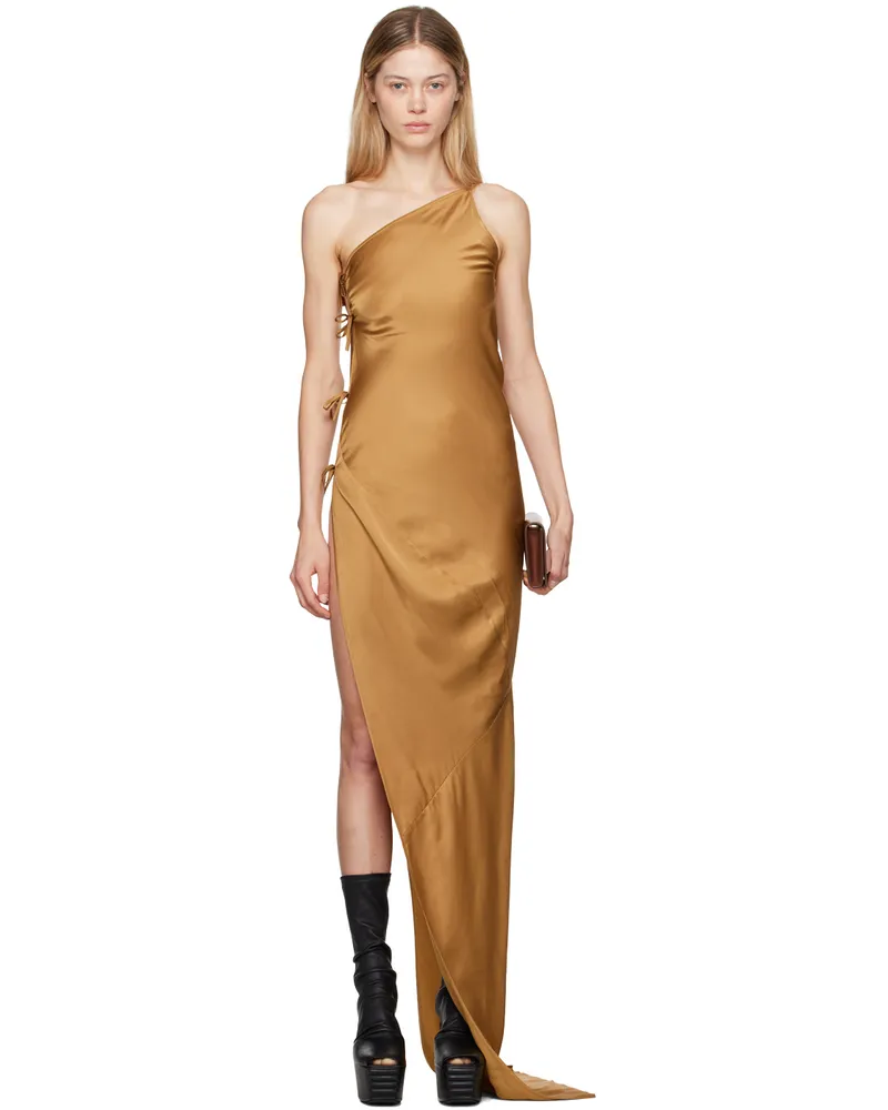 Rick Owens Yellow Porterville Taco Maxi Dress 62