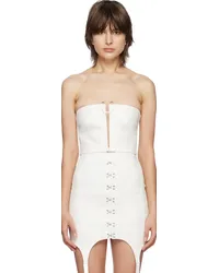 Dion Lee White Mobius Bandeau Top Ivory