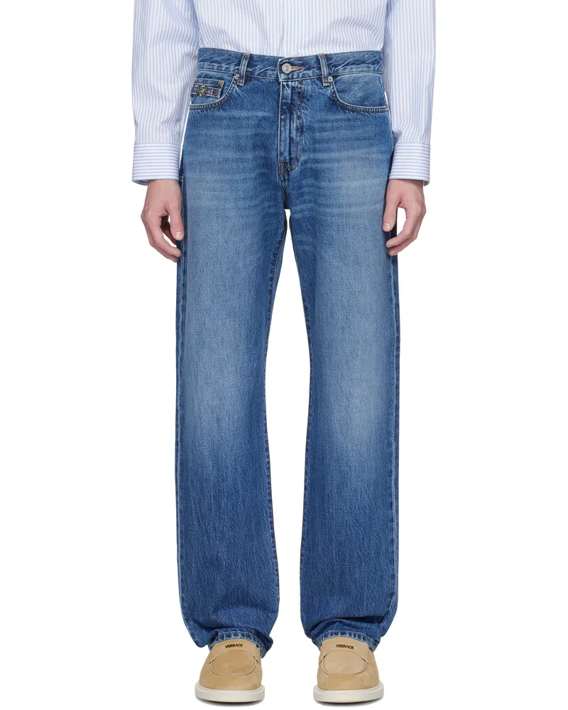 Versace Blue Loose-Fit Jeans 1d800-medium