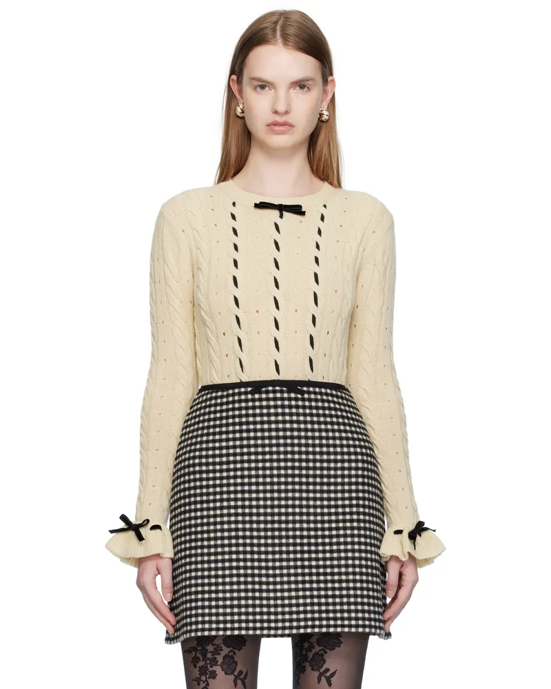 Valentino Garavani Off-White Virgin Wool Sweater Et5