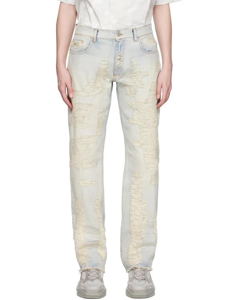 1017 ALYX 9SM Blue Destroyed Jeans Blu0015