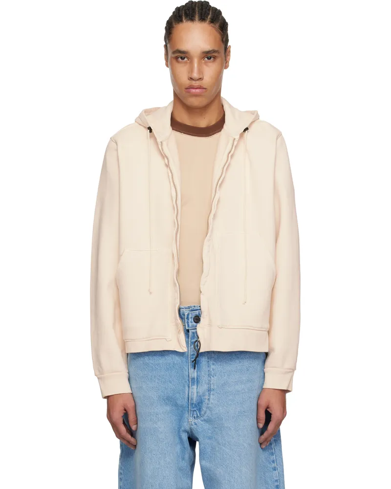Camiel Fortgens Off-White Fitted Zip Hoodie Off