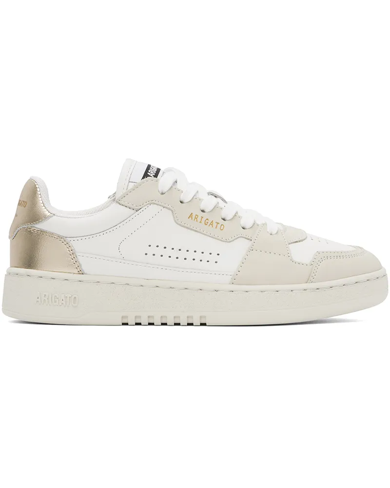 Axel Arigato White & Gold Dice Lo Sneakers White