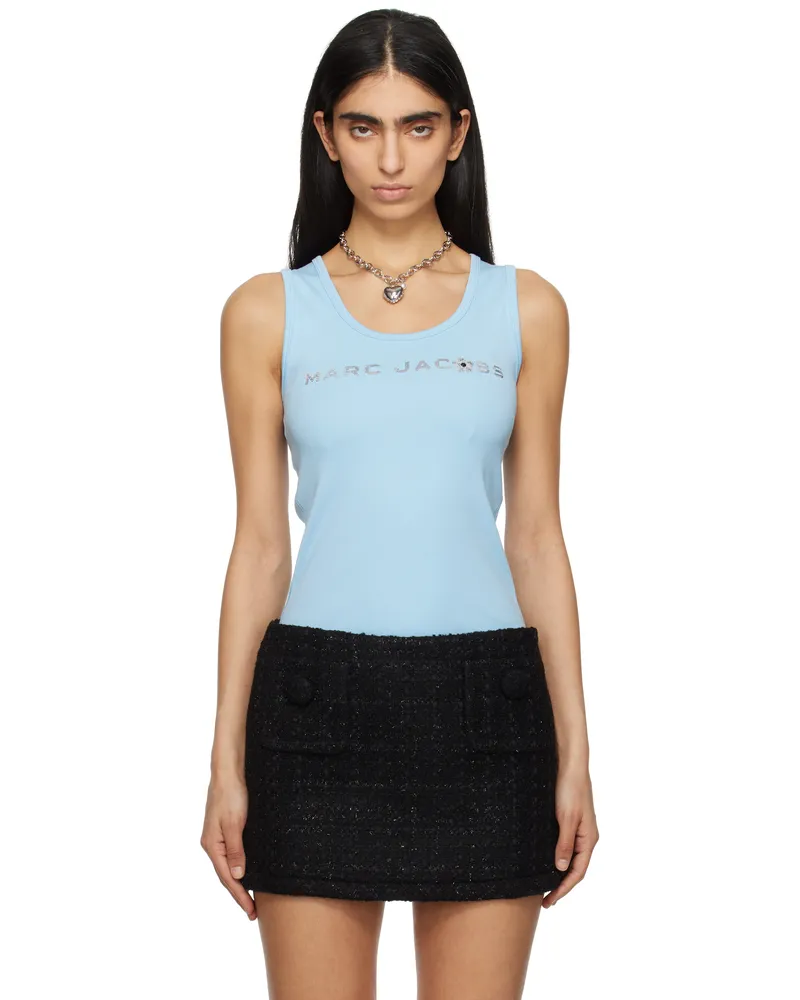 Marc Jacobs Blue Sequin Daisy Tank Top 457