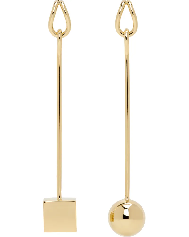 Jacquemus Gold 'Les boucles Nodo' Earrings 280