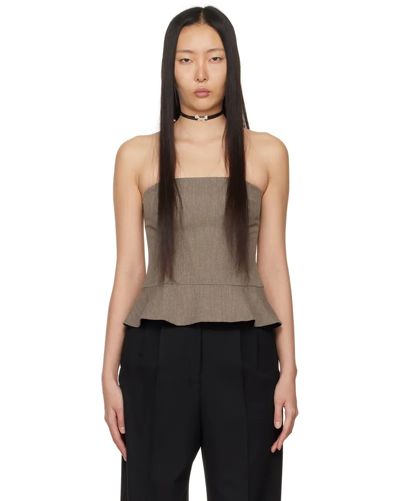 Beaufille Brown Francis Tank Top Heather