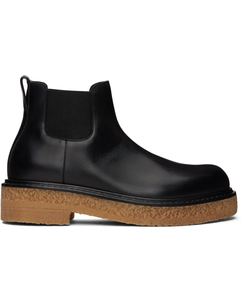 Bottega Veneta Black Haddock Chelsea Boots Black
