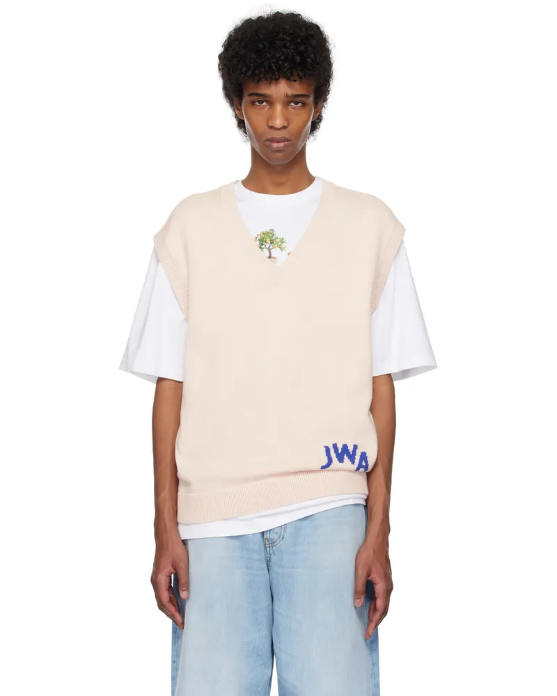 J.W.Anderson Pink 'JWA' V-Neck Vest 301
