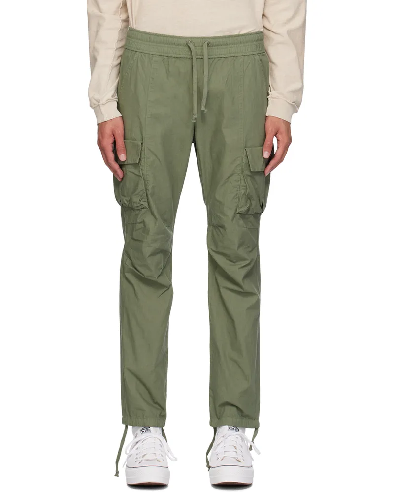 John Elliott + Co Green Relaxed Cargo Pants Olive
