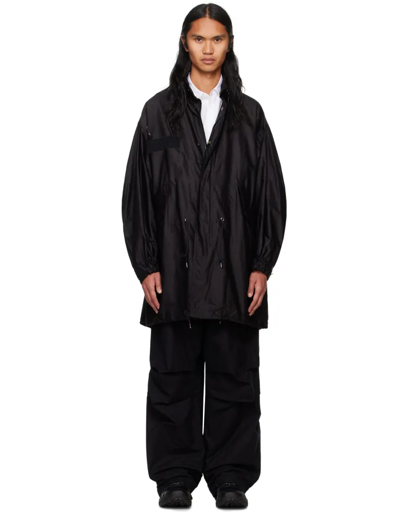 Fumito Ganryu Black 2Way M-51 x M-65 Coat Black